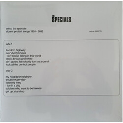 The Specials Protest Songs 1924-2012 Vinyl LP USED