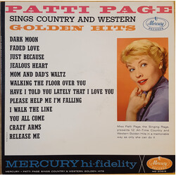 Patti Page Patti Page Sings Country And Western Golden Hits Vinyl LP USED