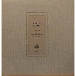 Pablo Casals / Johann Sebastian Bach Suite No 5 In C Minor, BWV.1011 / Suite No 6 In D Major, BWV.1012 Vinyl LP USED