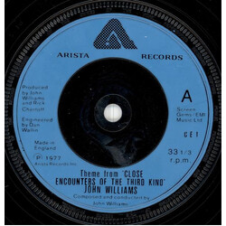 John Williams (4) Theme From 'Close Encounters Of The Third Kind' USED VINYL 7INCH 33 S RPM SINGLE SINGLE SIDED