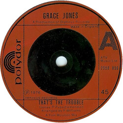 Grace Jones That's The Trouble USED VINYL 7INCH 45 RPM