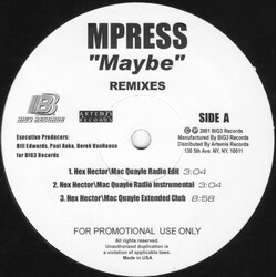 Mpress Maybe (Remixes) VINYL 12" USED
