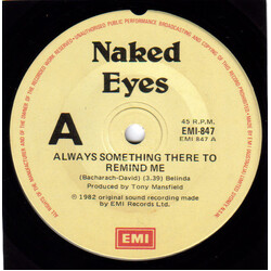 Naked Eyes Always Something There To Remind Me USED VINYL 7INCH SINGLE 45 RPM