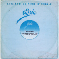 Theo Vaness As Long As It's Love USED VINYL 12INCH 45 RPM