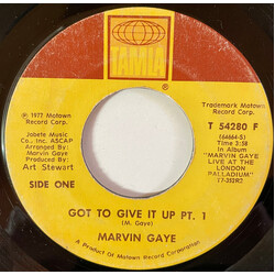 Marvin Gaye Got To Give It Up USED VINYL 7INCH 45 RPM SINGLE