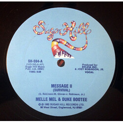 Melle Mel / Duke Bootee Message II (Survival) USED VINYL 12INCH 33 S RPM