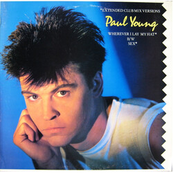 Paul Young Wherever I Lay My Hat / Sex (Extended Club Mix Versions) VINYL 12" USED