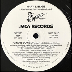 Mary J. Blige I'm Goin' Down VINYL 12" USED