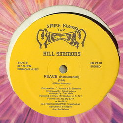 Bill Simmons Peace Vinyl 12" USED