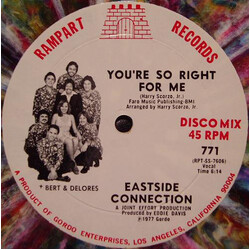 Eastside Connection You're So Right For Me VINYL 12" USED