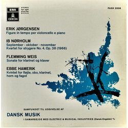 Erik Jørgensen / Ib Nørholm / Flemming Weis / Ebbe Hamerik Figure In Tempo Per Violoncello E Piano / September - Oktober – November. Kvartet For Stryg