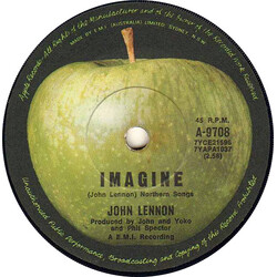 John Lennon Imagine USED VINYL 7INCH SINGLE 45 RPM