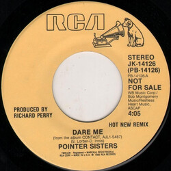 Pointer Sisters Dare Me (Hot New Remix) USED VINYL 7INCH 45 RPM PROMO