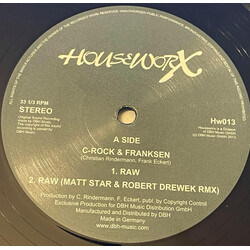 C-Rock & Fransen Bring Back & Raw USED VINYL 12INCH 33 S RPM EP STEREO