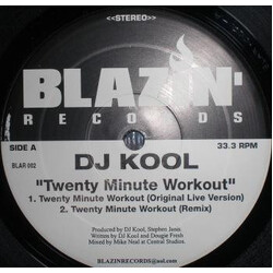 DJ Kool Twenty Minute Workout USED VINYL 12INCH 33 S RPM