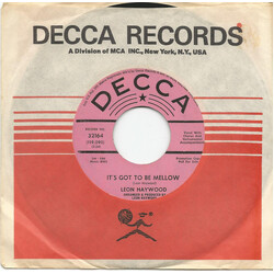Leon Haywood It's Got To Be Mellow / Cornbread And Buttermilk USED VINYL 7INCH 45 RPM SINGLE PROMO