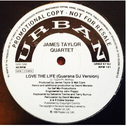 The James Taylor Quartet Love The Life (Guarana DJ Version) VINYL 12" USED
