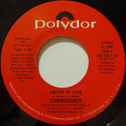 Commodores United In Love USED VINYL 7INCH 45 RPM PROMO
