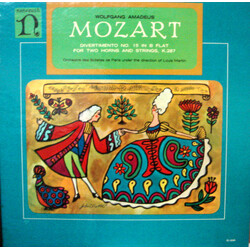 Wolfgang Amadeus Mozart Divertimento No. 15 In B Flat For Two Horns And Strings, K.287 Vinyl LP USED