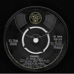 Elton John Daniel USED VINYL 7INCH 45 RPM
