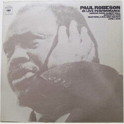 Paul Robeson In Live Performance Vinyl LP USED