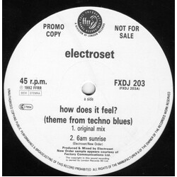 Electroset How Does It Feel? (Theme From Techno Blues) VINYL 12" USED