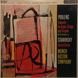 Francis Poulenc / Igor Stravinsky / Boston Symphony Orchestra / Charles Munch / Berj Zamkochian Concerto For Organ, Strings And Timpani / Jeu Des Cart