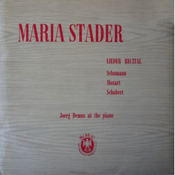 Maria Stader / Jörg Demus Lieder Recital: Schumann, Mozart, Schubert Vinyl LP USED