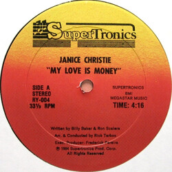 Janice Christie My Love Is Money USED VINYL 12INCH 33 S RPM
