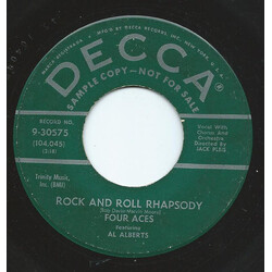 The Four Aces Rock And Roll Rhapsody / I Wish I May, I Wish I Might USED VINYL 7INCH 45 RPM PROMO