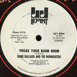 Hank Ballard & The Midnighters Freak Your Boom Boom Vinyl 12" USED