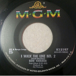 Ben Colder I Walk The Line No. 2 USED VINYL 7INCH 45 RPM SINGLE