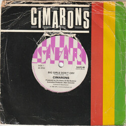 The Cimarons Big Girls Don't Cry USED VINYL 7INCH 45 RPM SINGLE