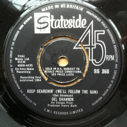 Del Shannon Keep Searchin' (We'll Follow The Sun) USED VINYL 7INCH 45 RPM SINGLE