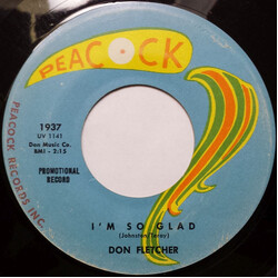 Donald Fletcher I'm So Glad / Two Wrongs (Don't Make A Right) USED VINYL 7INCH 45 RPM SINGLE PROMO