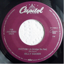 Billy Squier Rhythm / (A Bridge So Far) USED VINYL 7INCH 45 RPM JUKEBOX