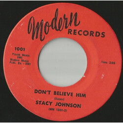 Stacy Johnson Don't Believe Him / Consider Yourself USED VINYL 7INCH 45 RPM