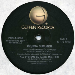Donna Summer All Systems Go Vinyl 12" USED