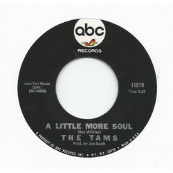 The Tams A Little More Soul / All My Hard Times USED VINYL 7INCH 45 RPM SINGLE