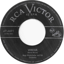 Hugo Winterhalter Orchestra Vanessa / Somewhere Along The Way USED VINYL 7INCH 45 RPM SINGLE