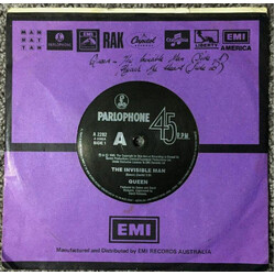 Queen The Invisible Man USED VINYL 7INCH SINGLE 45 RPM