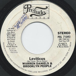 Warren Daniels / Brooklyn People Leviticus USED VINYL 7INCH 45 RPM