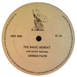 George Faith The Magic Moment / Stay Closer Together Vinyl 12" USED