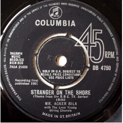 Acker Bilk / The Leon Young String Chorale Stranger On The Shore USED VINYL 7INCH SINGLE 45 RPM REPRESS