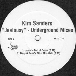 Kim Sanders Jealousy (Underground Mixes) VINYL 12" USED