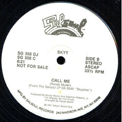 Skyy Call Me USED VINYL 12INCH 33 S RPM PROMO