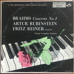 Johannes Brahms / Arthur Rubinstein / Fritz Reiner / The Chicago Symphony Orchestra Concerto No. 1 In D Minor, Op. 15 Vinyl LP USED