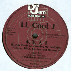 LL Cool J 4, 3, 2, 1 USED VINYL 12INCH 33 S RPM SINGLE PROMO STEREO