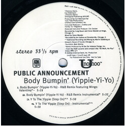 Public Announcement Body Bumpin' (Yippie-Yi-Yo) USED VINYL 12INCH 33 S RPM PROMO