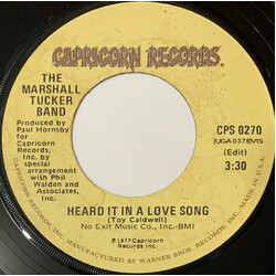 The Marshall Tucker Band Heard It In A Love Song / Life In A Song USED VINYL 7INCH 45 RPM STYRENE